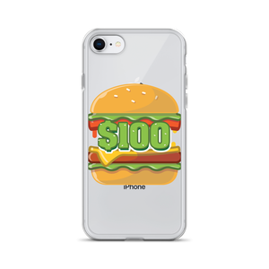 $100 Hamburger iPhone Case