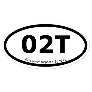 Wise River Airport (02T) Oval Sticker