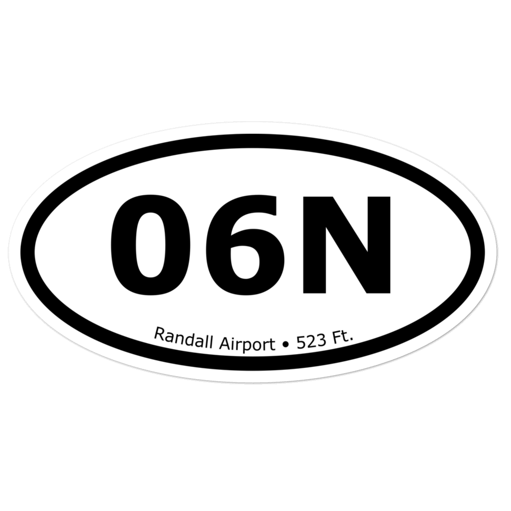 Randall Airport (06N) Oval Sticker 