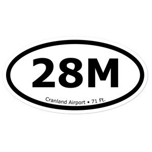 Cranland Airport (28M) Oval Sticker