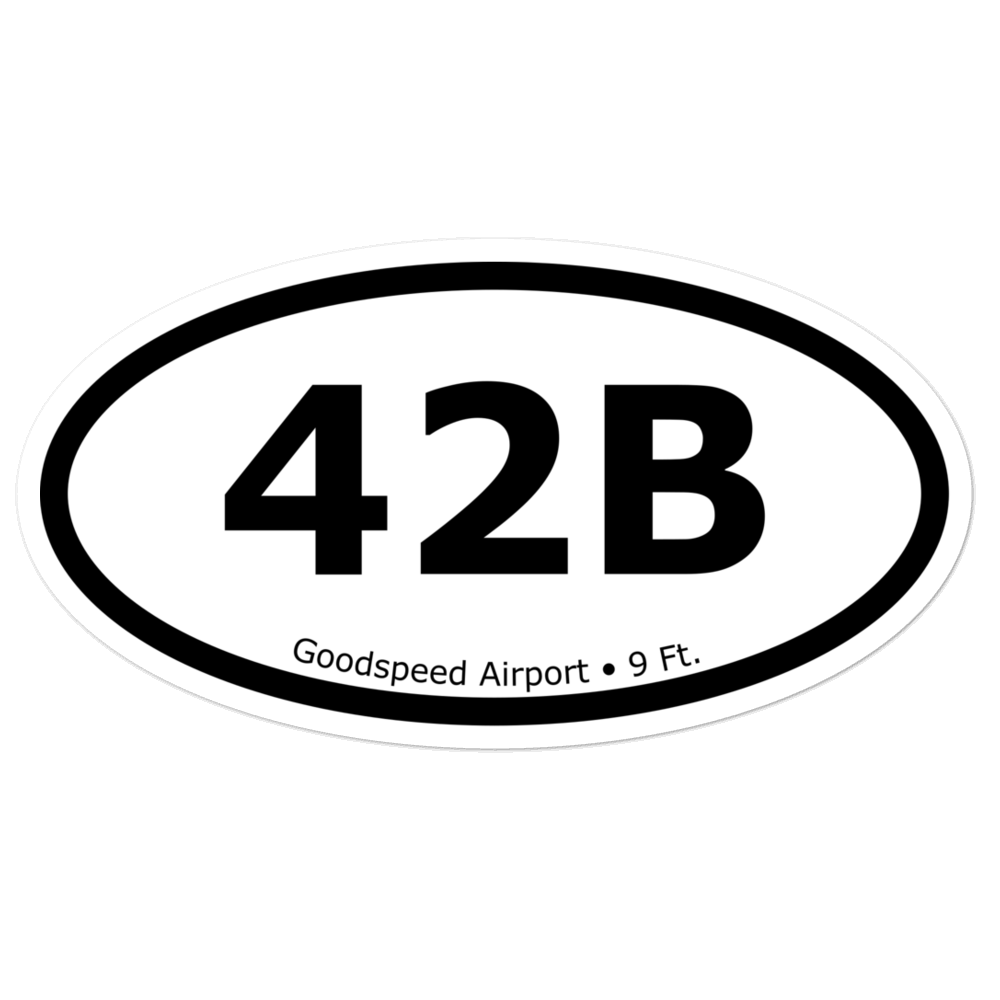 Goodspeed Airport (42B) Oval Sticker 