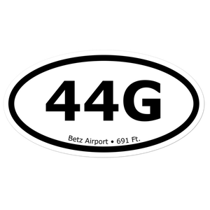 Betz Airport (44G) Oval Sticker