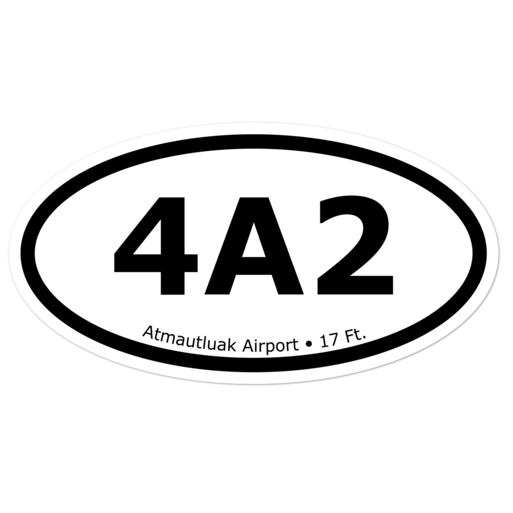 Atmautluak Airport (4A2) Oval Sticker 