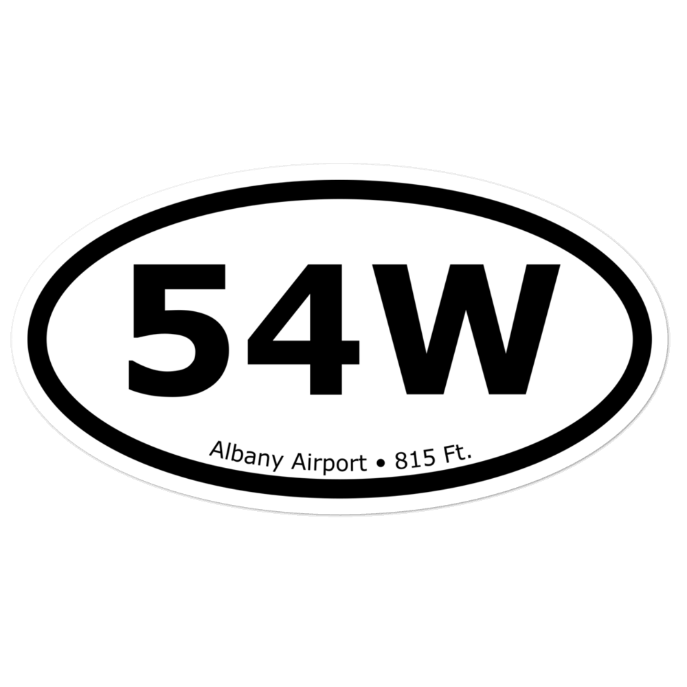 Albany Airport (54W) Oval Sticker 