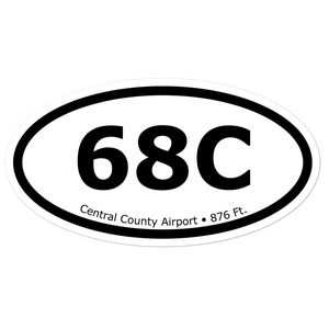 Central County Airport (68C) Oval Sticker