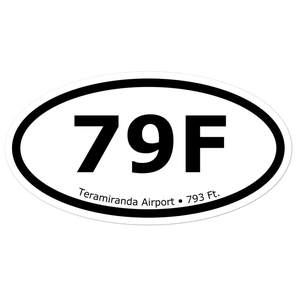 Teramiranda Airport (79F) Oval Sticker