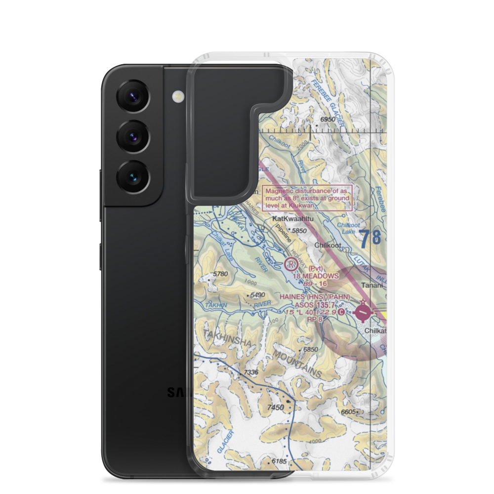 18 Meadows Aerodrome (18AA) VFR Sectional Samsung Case Samsung Galaxy S22 model shown