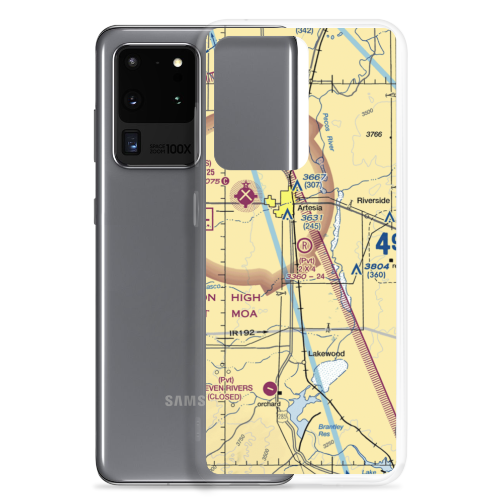 2 X 4 Ranch Airport (NM47) VFR Sectional Samsung Case Samsung Galaxy S20 Ultra model shown