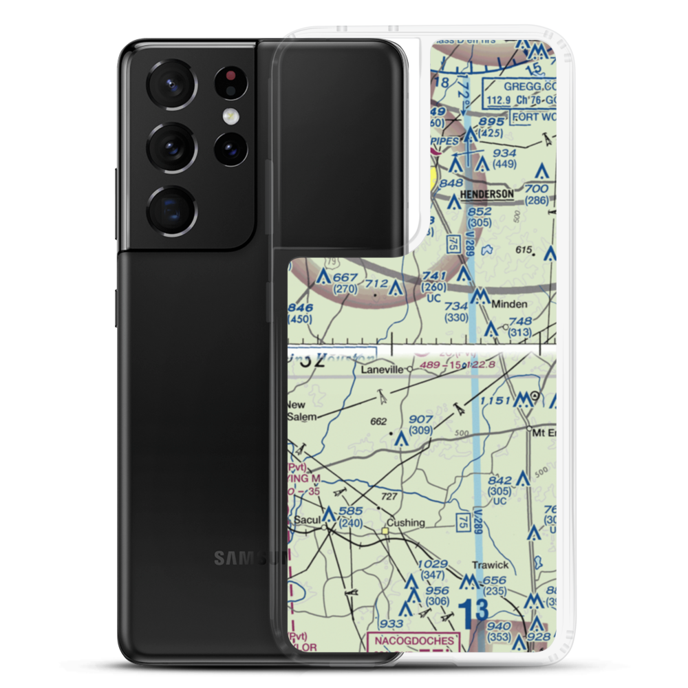 2C Ranch Airport (10TS) VFR Sectional Samsung Case Samsung Galaxy S21 Ultra model shown