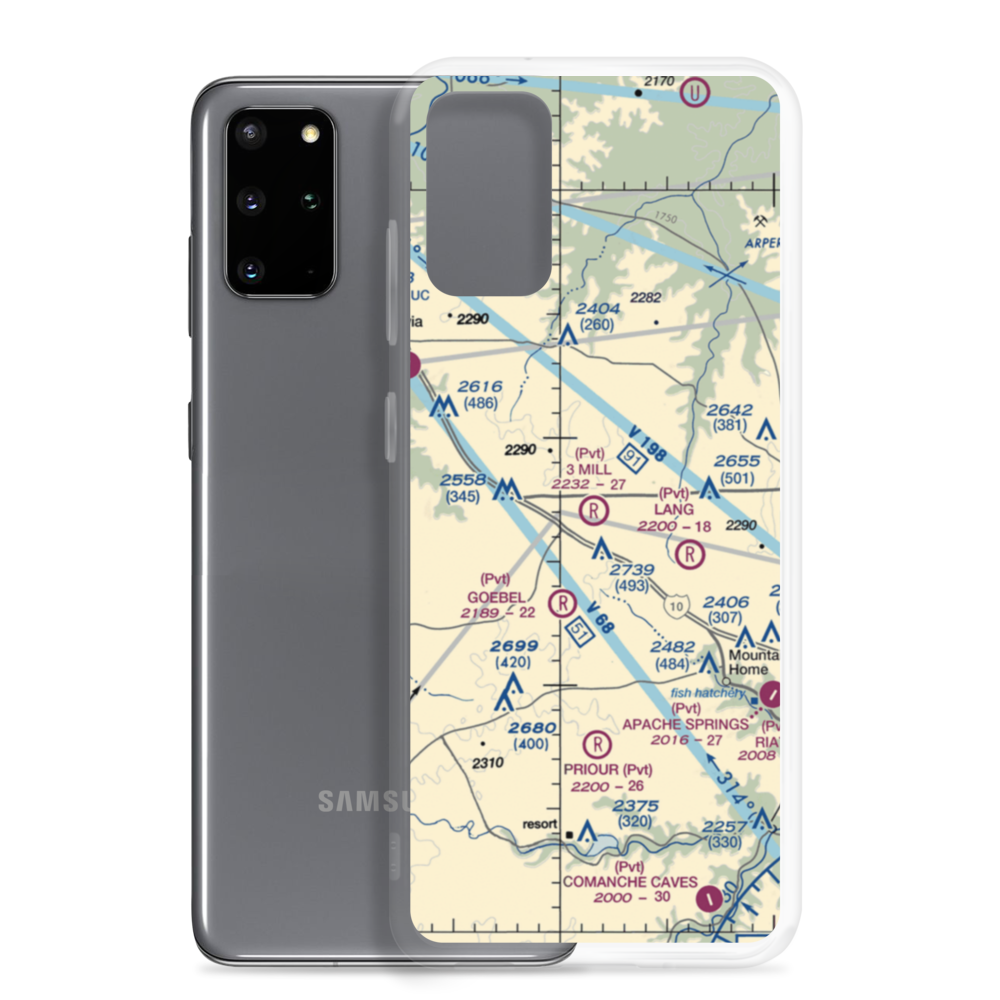 3 Mill Ranch Airport (44XS) VFR Sectional Samsung Case Samsung Galaxy S20 Plus model shown