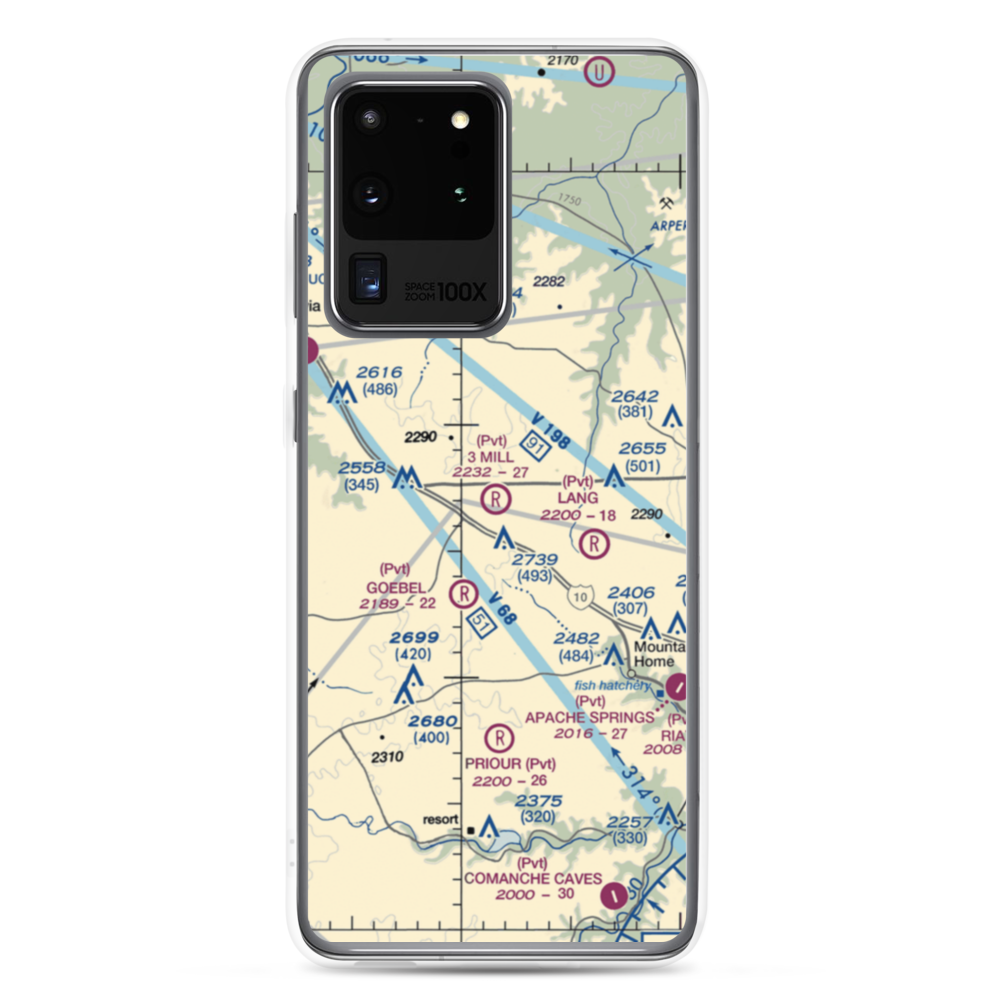 3 Mill Ranch Airport (44XS) VFR Sectional Samsung Case Samsung Galaxy S20 Ultra model shown