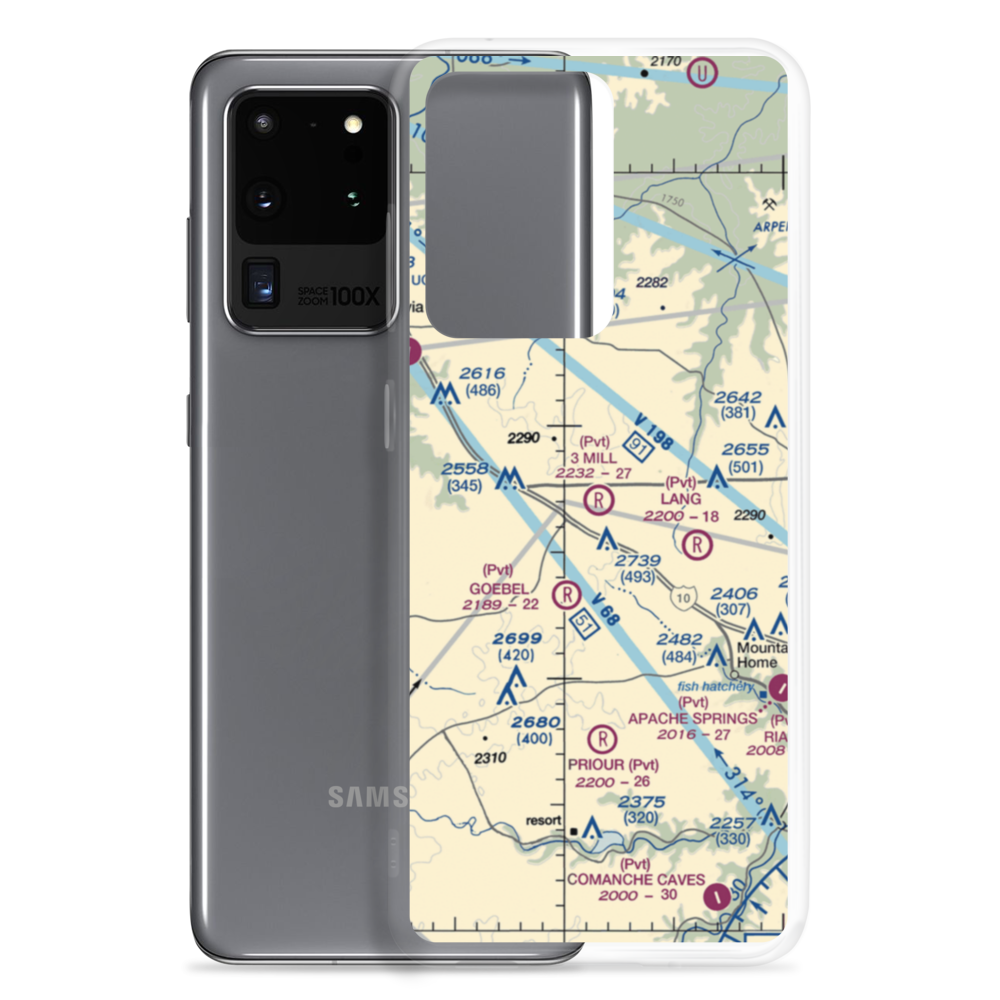 3 Mill Ranch Airport (44XS) VFR Sectional Samsung Case Samsung Galaxy S20 Ultra model shown