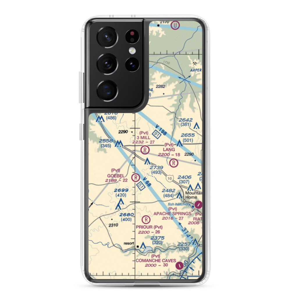 3 Mill Ranch Airport (44XS) VFR Sectional Samsung Case Samsung Galaxy S21 Ultra model shown