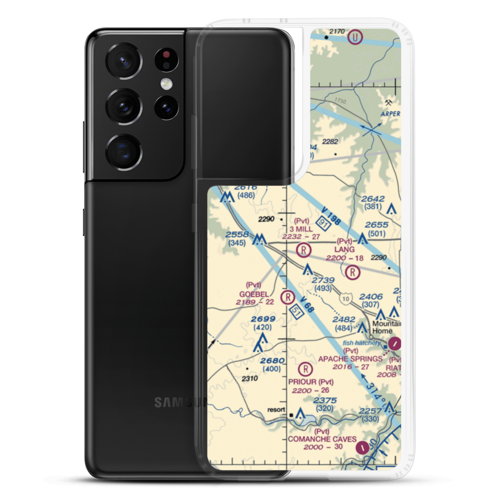 3 Mill Ranch Airport (44XS) VFR Sectional Samsung Case Samsung Galaxy S21 Ultra model shown