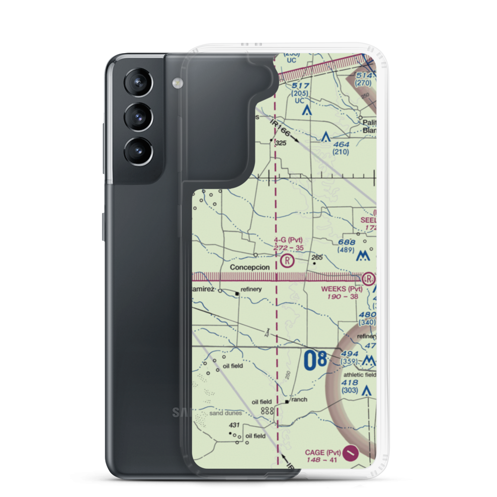 4-G Ranch Airport (XS50) VFR Sectional Samsung Case Samsung Galaxy S21 model shown