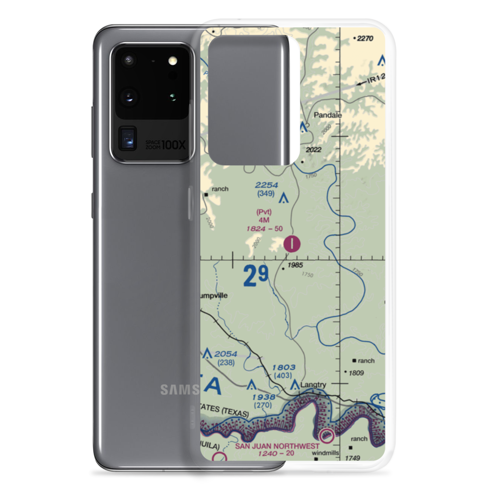 4M Ranch Airfield (48TE) VFR Sectional Samsung Case Samsung Galaxy S20 Ultra model shown