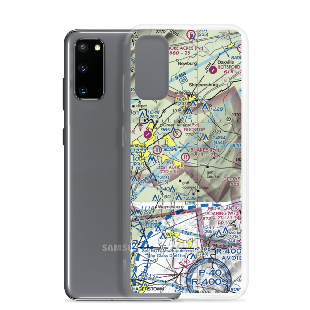 5 Lakes Airport (PA81) VFR Sectional Samsung Case Samsung Galaxy S20 model shown