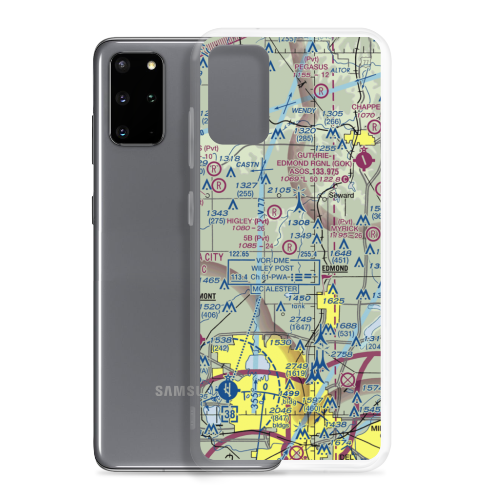 5B Ranch Airport (1OK8) VFR Sectional Samsung Case Samsung Galaxy S20 Plus model shown