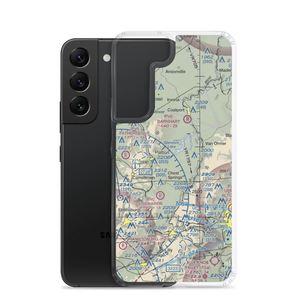 7-H Skeet Club Inc. Field (PS53) VFR Sectional Samsung Case Samsung Galaxy S22 model shown
