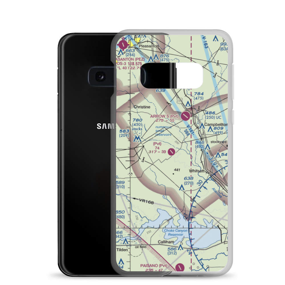 74 Ranch Airport (0XA5) VFR Sectional Samsung Case Samsung Galaxy S10e model shown