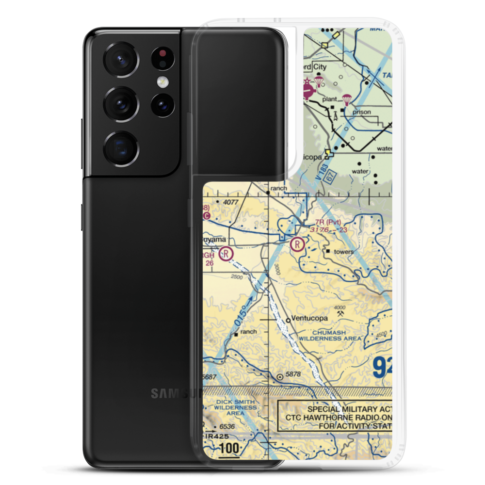 7R Ranch Airport (CL25) VFR Sectional Samsung Case Samsung Galaxy S21 Ultra model shown