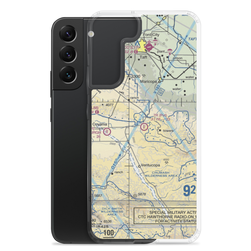 7R Ranch Airport (CL25) VFR Sectional Samsung Case Samsung Galaxy S22 Plus model shown