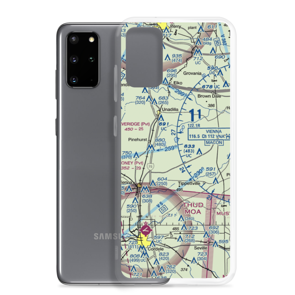 A & C AG Aviation Inc (CHAN) VFR Sectional Samsung Case Samsung Galaxy S20 Plus model shown