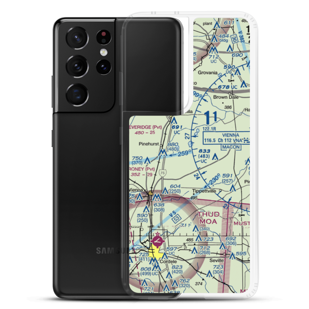 A & C AG Aviation Inc (CHAN) VFR Sectional Samsung Case Samsung Galaxy S21 Ultra model shown