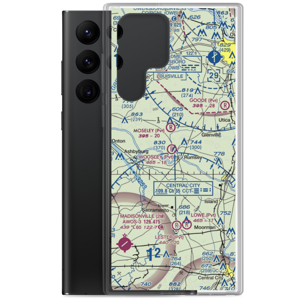 A & L Airport (96KY) VFR Sectional Samsung Case Samsung Galaxy S22 Ultra model shown