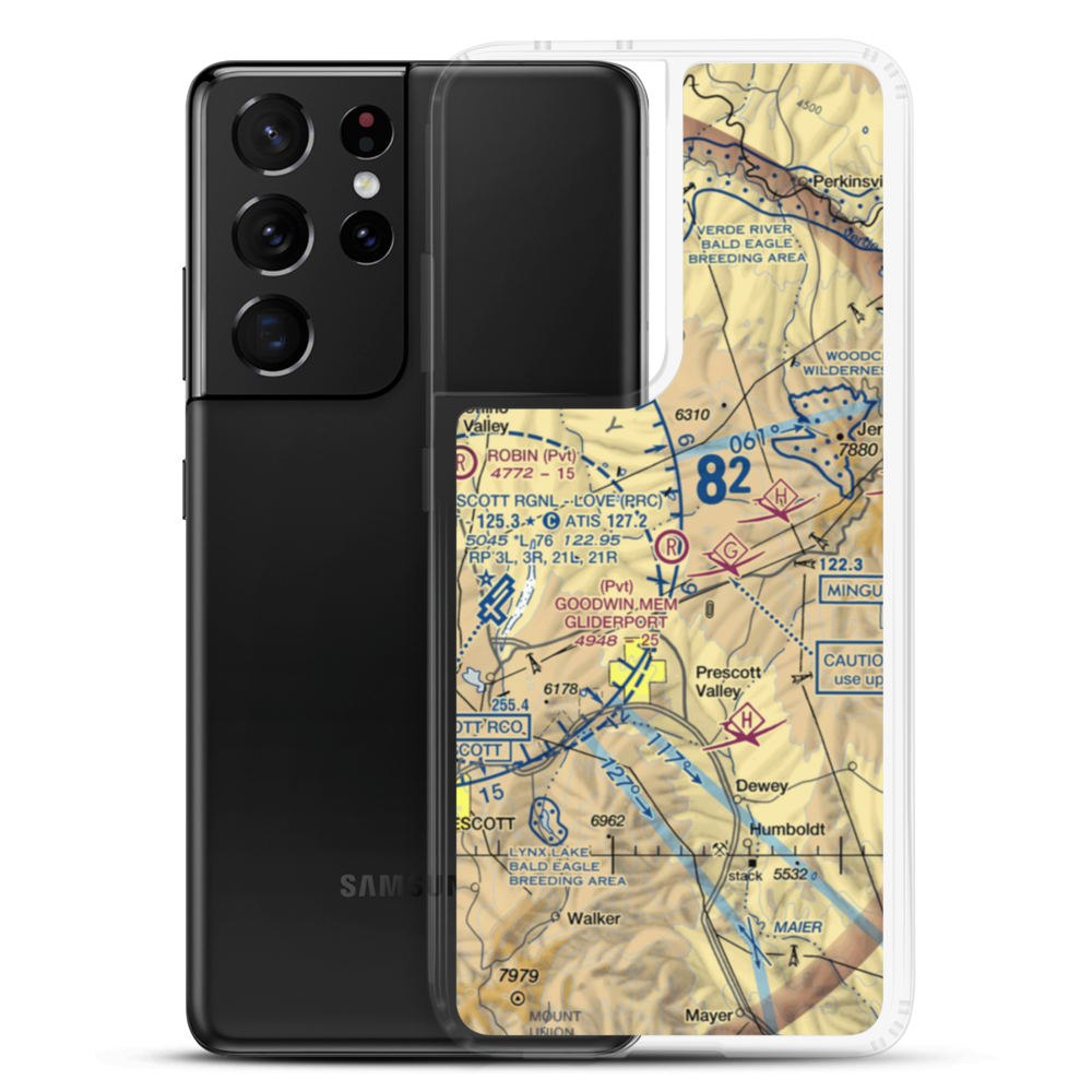 A C Goodwin Memorial Field Gliderport (AZ86) VFR Sectional Samsung Case Samsung Galaxy S21 Ultra model shown