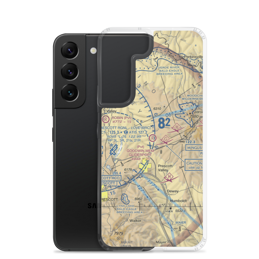 A C Goodwin Memorial Field Gliderport (AZ86) VFR Sectional Samsung Case Samsung Galaxy S22 model shown