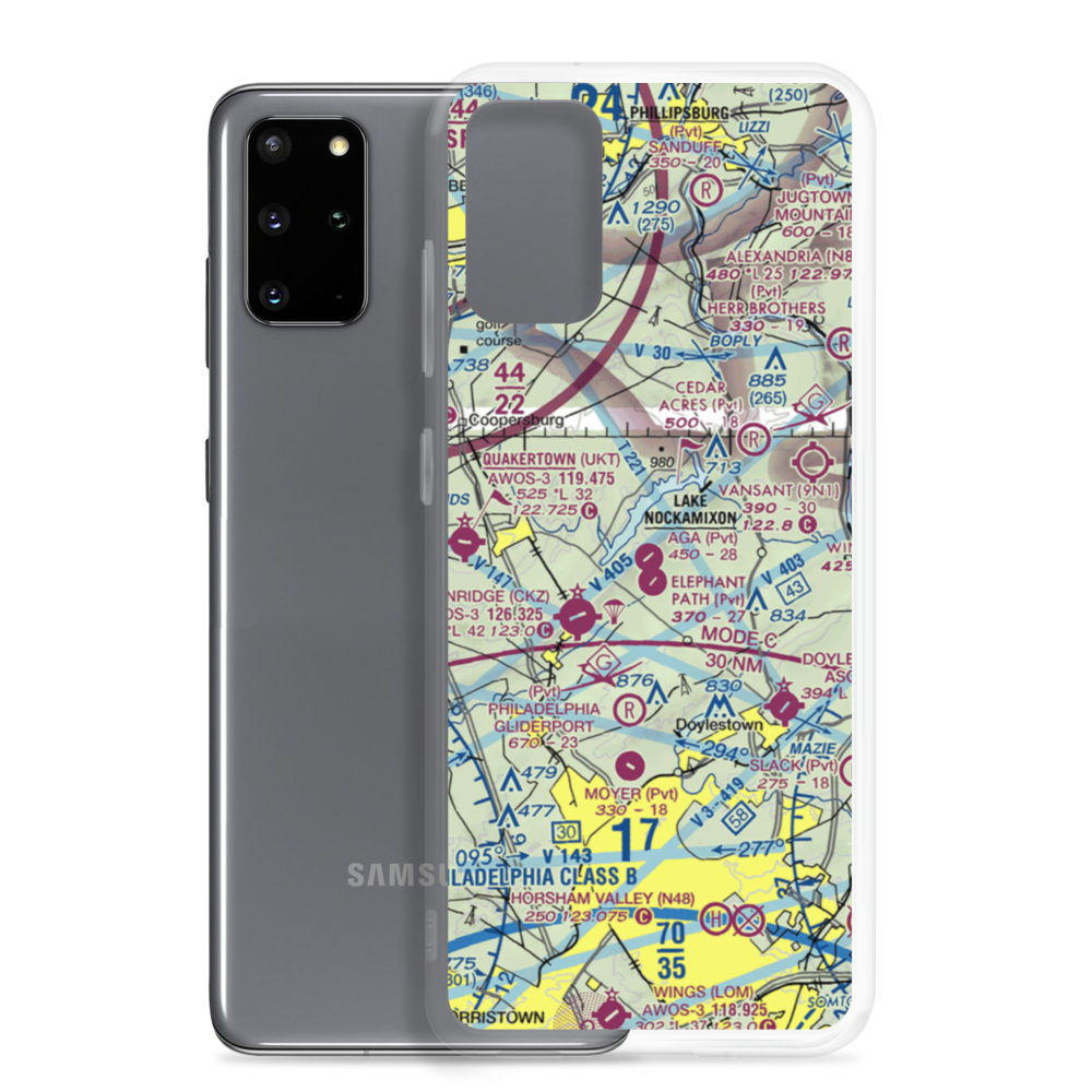 A G A Farms Airport (61PN) VFR Sectional Samsung Case Samsung Galaxy S20 Plus model shown