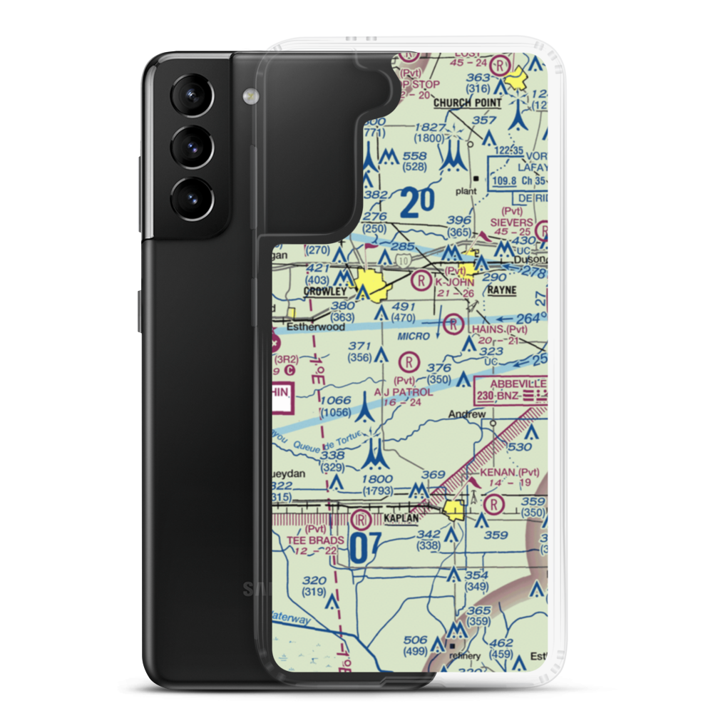 A J Patrol Airport (LS09) VFR Sectional Samsung Case Samsung Galaxy S21 Plus model shown
