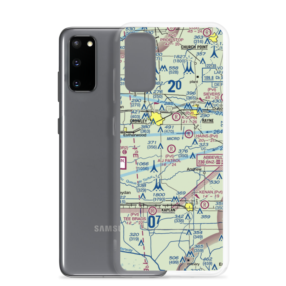 A J Patrol Airport (LS09) VFR Sectional Samsung Case Samsung Galaxy S20 model shown