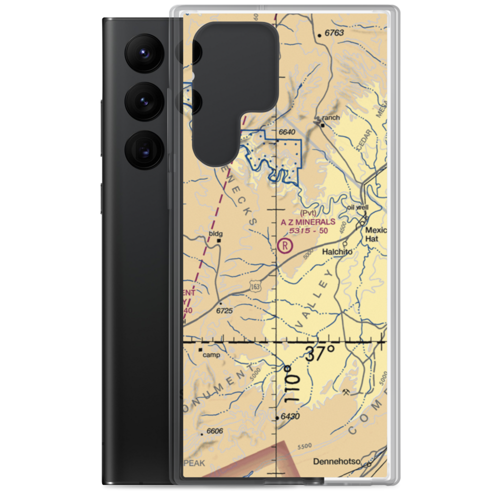 A Z Minerals Corporation Airport (03UT) VFR Sectional Samsung Case Samsung Galaxy S22 Ultra model shown