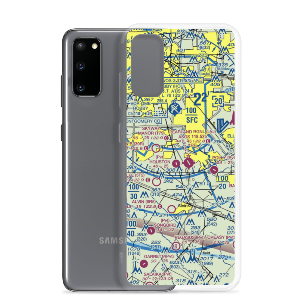 A&A Flying Service Airport (XS39) VFR Sectional Samsung Case Samsung Galaxy S20 model shown