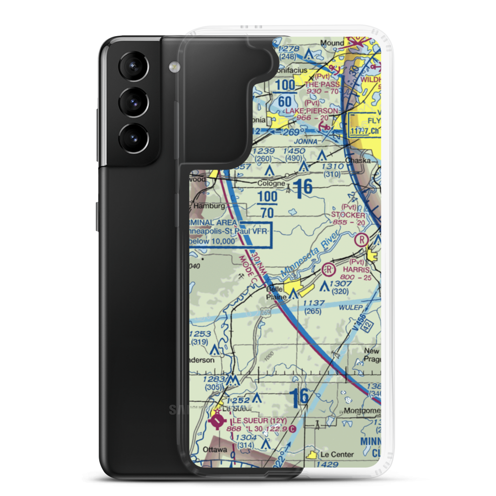 A.R.S. Sport Strip (7Y7) VFR Sectional Samsung Case Samsung Galaxy S21 Plus model shown