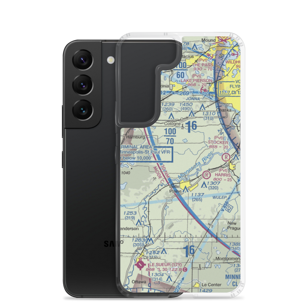 A.R.S. Sport Strip (7Y7) VFR Sectional Samsung Case Samsung Galaxy S22 model shown