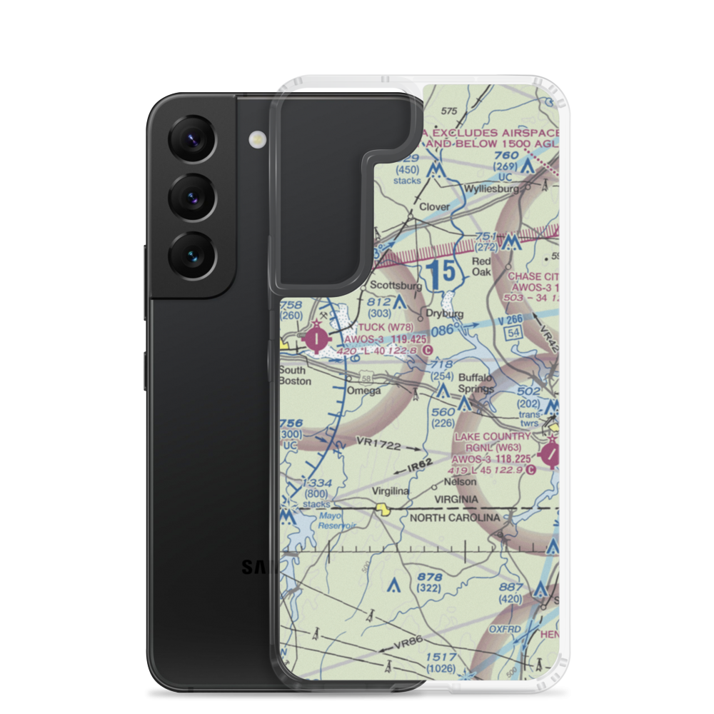 Aaron Penston Field (1VA7) VFR Sectional Samsung Case Samsung Galaxy S22 model shown