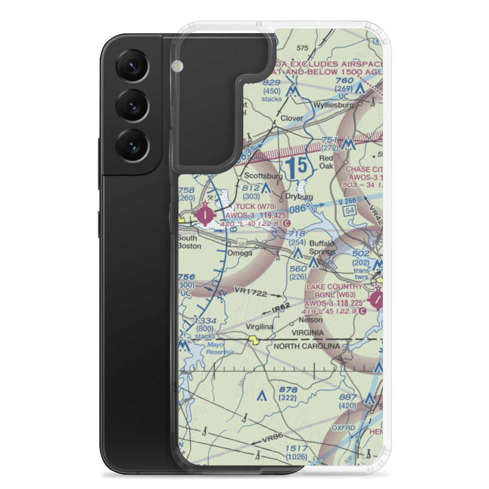 Aaron Penston Field (1VA7) VFR Sectional Samsung Case Samsung Galaxy S22 Plus model shown