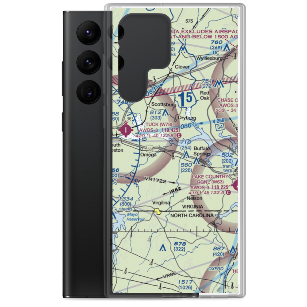 Aaron Penston Field (1VA7) VFR Sectional Samsung Case Samsung Galaxy S22 Ultra model shown