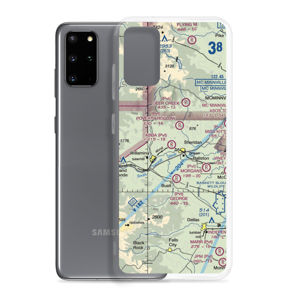 Abba's Airport (91OR) VFR Sectional Samsung Case Samsung Galaxy S20 Plus model shown