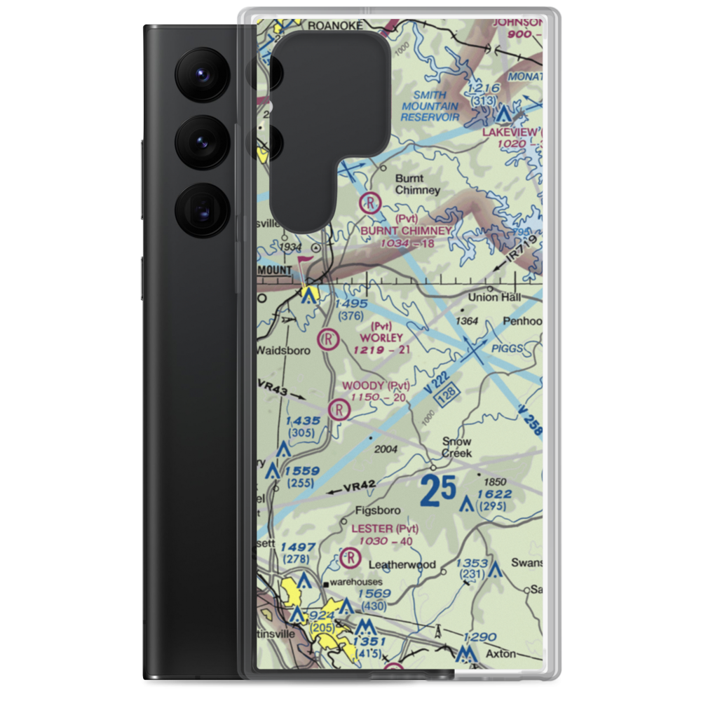 Abbott Airport (VG58) VFR Sectional Samsung Case Samsung Galaxy S22 Ultra model shown