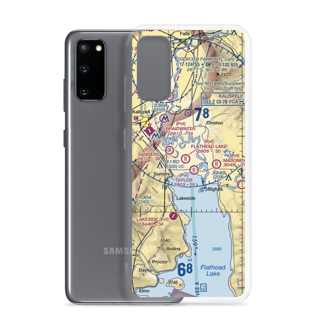 Abel Ranch Airport (17MT) VFR Sectional Samsung Case Samsung Galaxy S20 model shown