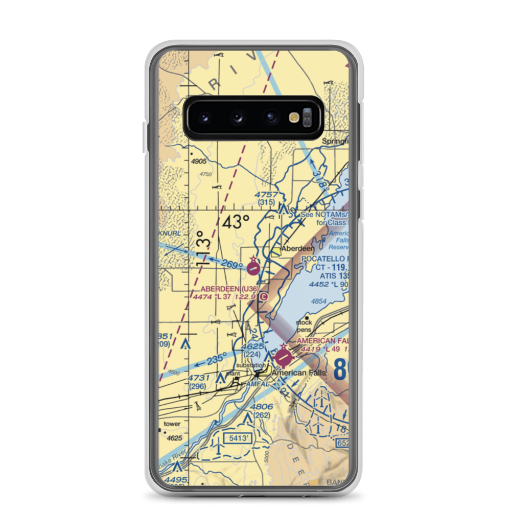 Aberdeen Municipal Airport (U36) VFR Sectional Samsung Case Samsung Galaxy S10 model shown