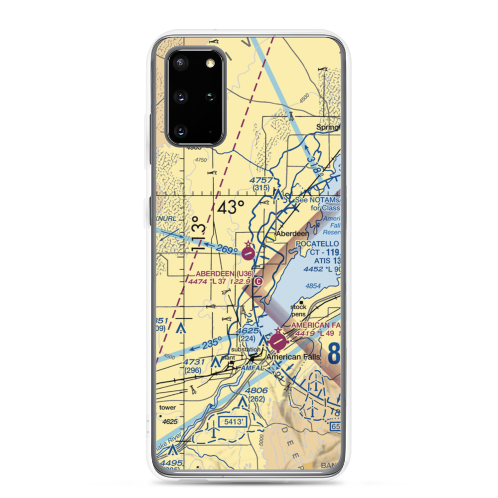 Aberdeen Municipal Airport (U36) VFR Sectional Samsung Case Samsung Galaxy S20 Plus model shown