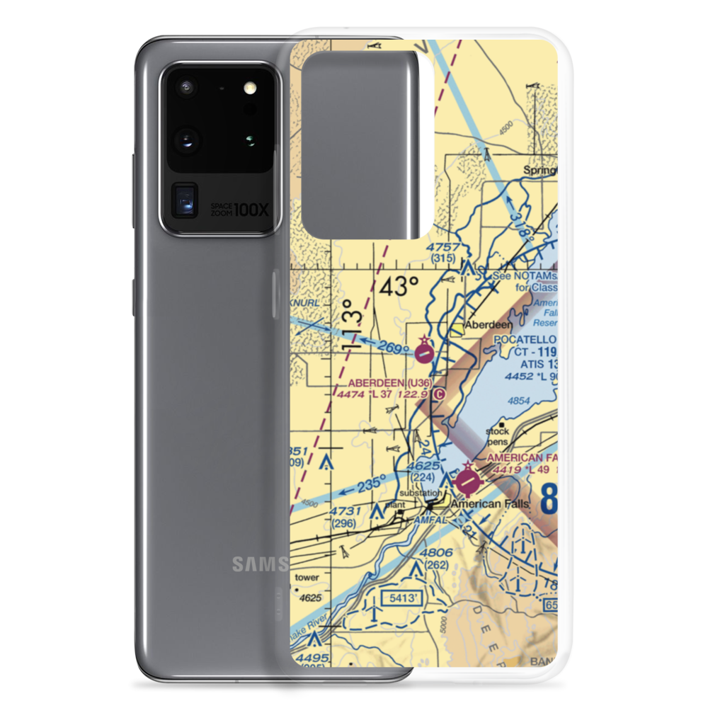 Aberdeen Municipal Airport (U36) VFR Sectional Samsung Case Samsung Galaxy S20 Ultra model shown