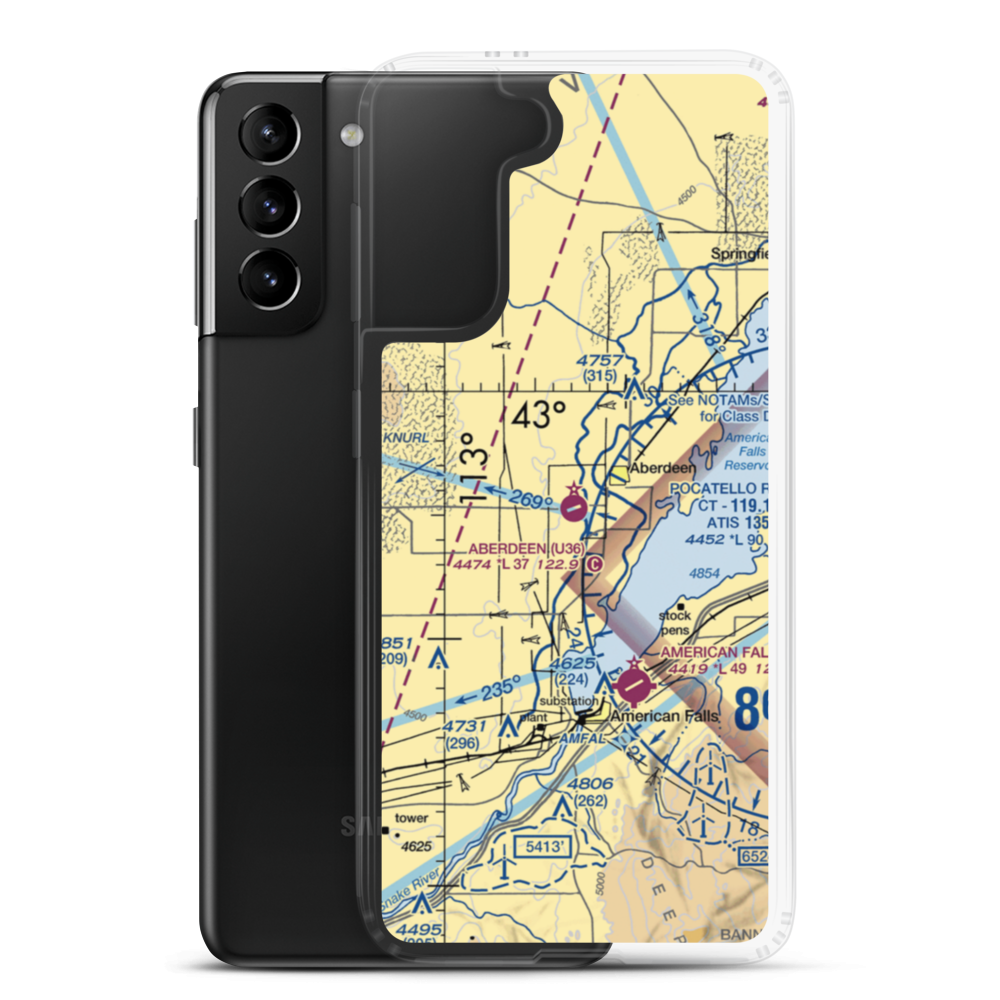 Aberdeen Municipal Airport (U36) VFR Sectional Samsung Case Samsung Galaxy S21 Plus model shown