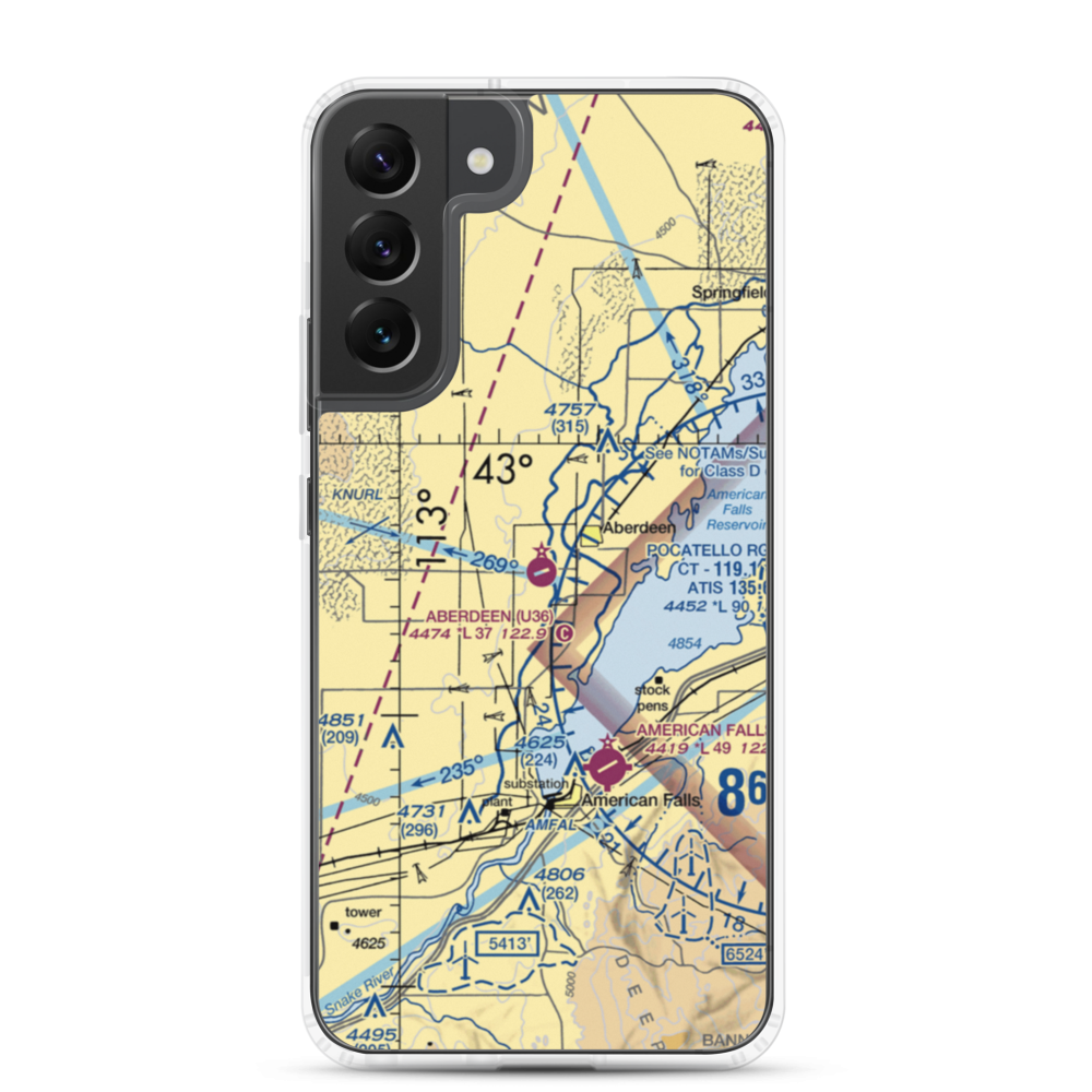 Aberdeen Municipal Airport (U36) VFR Sectional Samsung Case Samsung Galaxy S22 Plus model shown