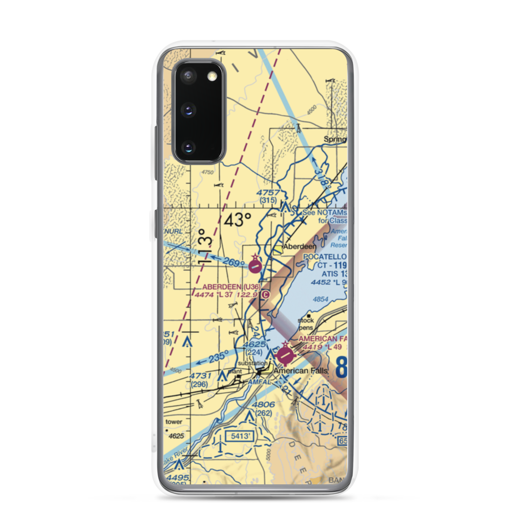 Aberdeen Municipal Airport (U36) VFR Sectional Samsung Case Samsung Galaxy S20 model shown